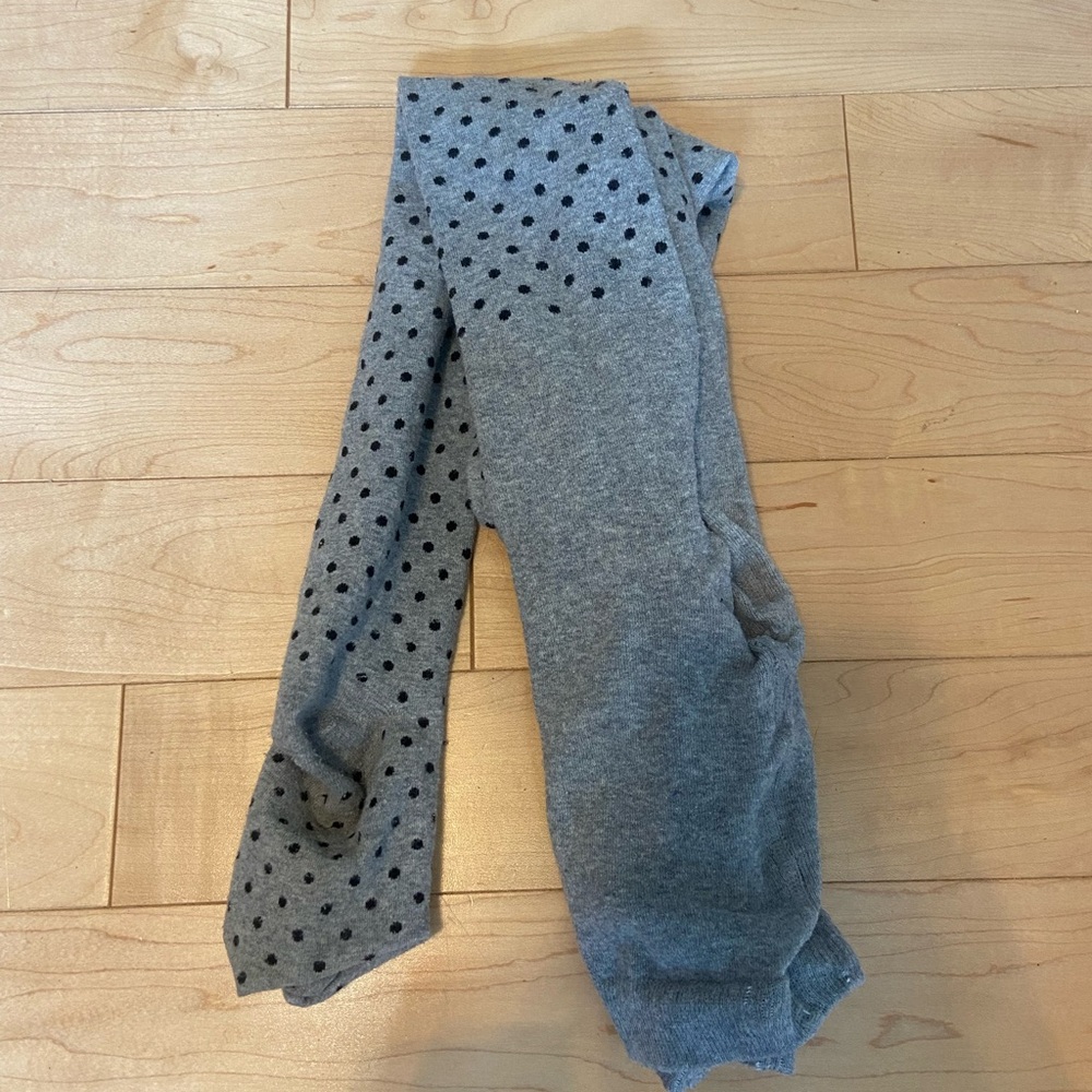 Gray Polka Dot tights